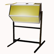 EME Ltd - Gold Raffle Drum, Large with Floor Stand